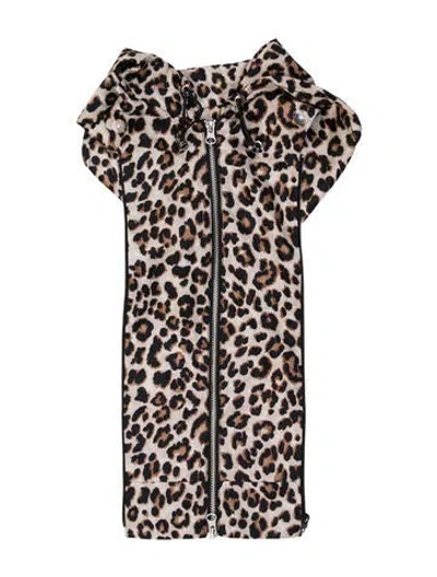 Pre-owned Veronica Beard Animal Print Dickey W/ Tags In Brown