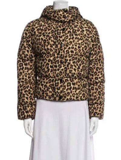 Pre-owned Veronica Beard Animal Print Down Jacket W/ Tags In Multicolor