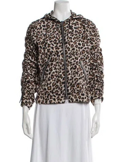 Pre-owned Veronica Beard Animal Print Evening Jacket In Neutral
