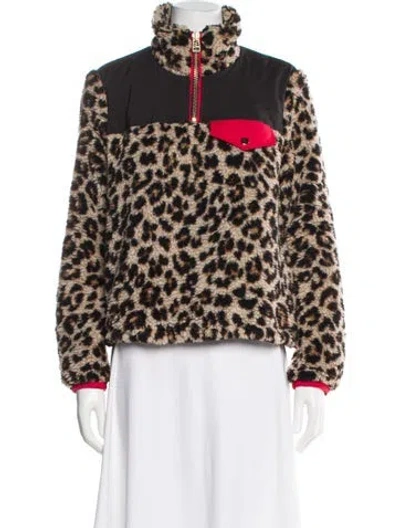 Pre-owned Veronica Beard Animal Print Faux Fur Jacket In Multi
