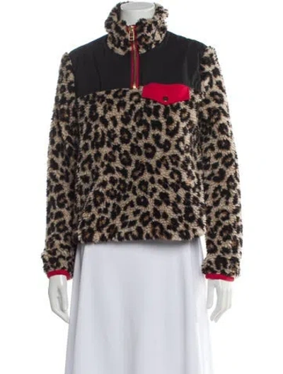 Pre-owned Veronica Beard Animal Print Faux Fur Jacket In Multi