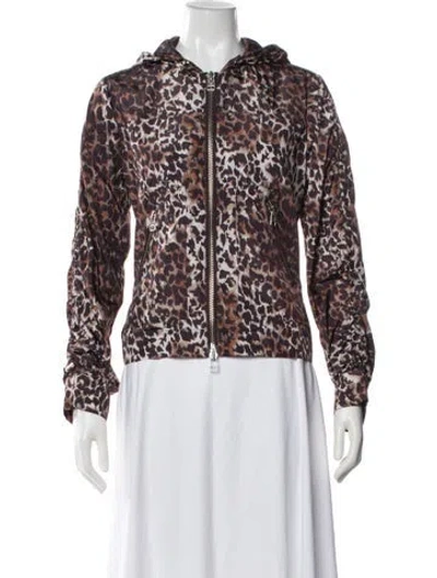 Pre-owned Veronica Beard Animal Print Jacket In Brown