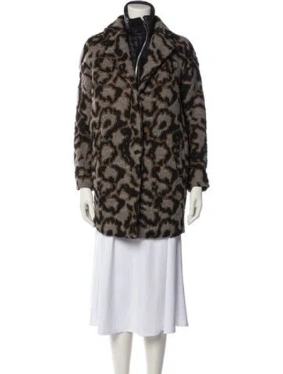 Pre-owned Veronica Beard Animal Print Jacket In Multi
