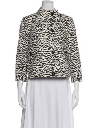 Pre-owned Veronica Beard Animal Print Jacket In Multi