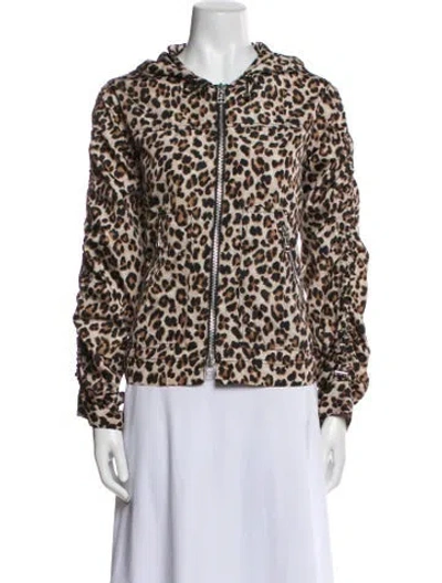 Pre-owned Veronica Beard Animal Print Jacket In Neutral