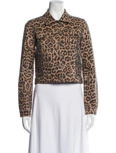 Pre-owned Veronica Beard Animal Print Jacket In Neutral