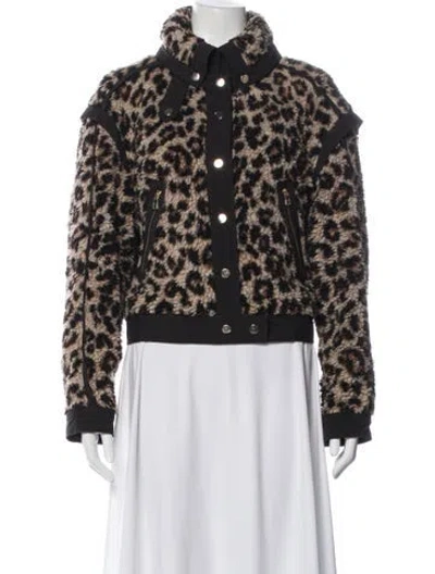 Pre-owned Veronica Beard Animal Print Jacket In Neutral