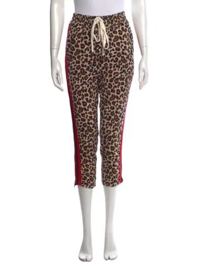 Pre-owned Veronica Beard Animal Print Straight Leg Pants In Neutrals