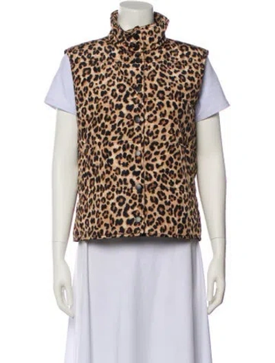 Pre-owned Veronica Beard Animal Print Vest In Multi