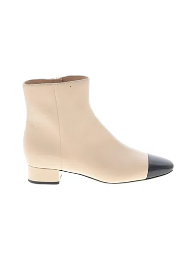 Pre-owned Veronica Beard Ankle Boots In Tan