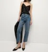 Veronica Beard Ankle Straight Leg Jeans In Rebel Blue In Multi