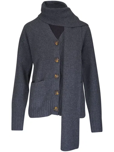 Veronica Beard Annalise Cardigan In Grey
