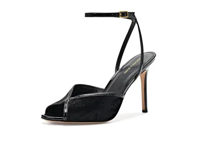 Veronica Beard Anora Women's Sandals Black Velvet: 6.5 M, Leather In Multi
