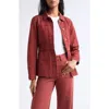 Veronica Beard Anzu Cotton Jacket In Red