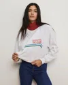 Veronica Beard Après Ski Sweatshirt In White
