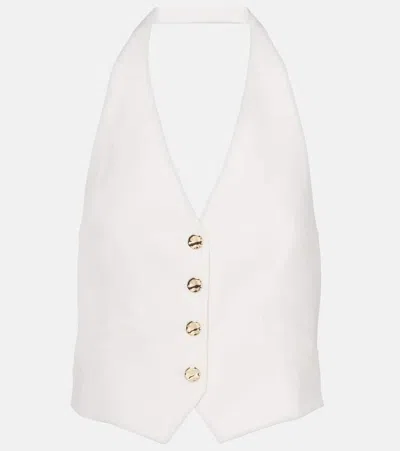 VERONICA BEARD ARABELLA LINEN-BLEND VEST