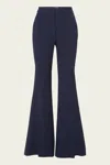 Veronica Beard Arden High Waist Flare Leg Pants In Blue