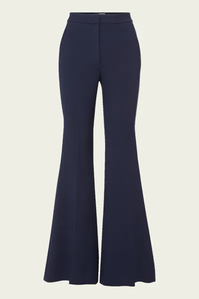 Veronica Beard Arden Flared Pant In Navy In Black
