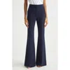 Veronica Beard Arden High Waist Flare Leg Pants In Blue