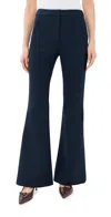 Veronica Beard Arden High Waist Flare Leg Pants In Blue