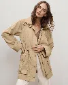 Veronica Beard Arnault Parka Jacket In Sand