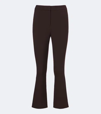 Veronica Beard Arte Bootcut Pants In Brown