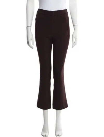 Pre-owned Veronica Beard Arte Crop Pants Flared Pants In Brown