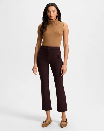 Veronica Beard Arte Kick-flare Pant In Brown