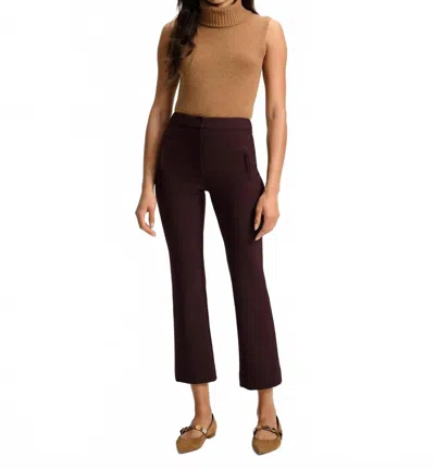 Veronica Beard Arte Kick-flare Pant In Dark Currant In Multi