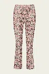 Veronica Beard Arte Kick-flare Pant In Raisin Multi In Pink