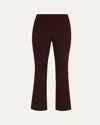 Veronica Beard Arte Kick-flare Pants In Brown