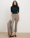 Veronica Beard Arte Kick-flare Pant Rust Navy Multi In Rust/navy Multi