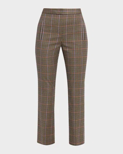 VERONICA BEARD ARTE SLIM PLAID PANTS
