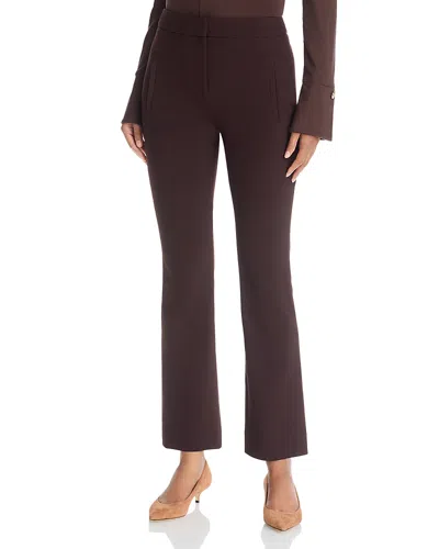 Veronica Beard Arte Wool Blend Pants In Brown