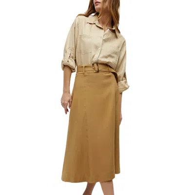 Veronica Beard Arwen Skirt In Desert Khaki In Brown