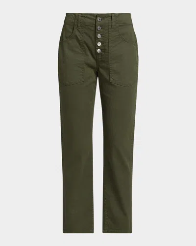 Veronica Beard Arya Cotton Twill Cargo Pants