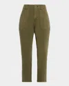 Veronica Beard Arya Cotton Twill Cargo Pants In Multi