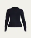 Veronica Beard Asante Knit Pullover In Black