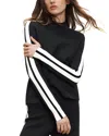 Veronica Beard Asante Knit Pullover In Black