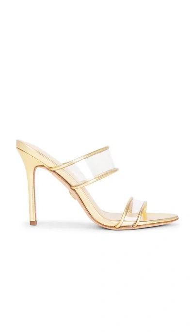 Veronica Beard Asha 95 Piping Sandal In Gold