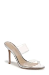 Veronica Beard Asha Sandal In Silver/clear
