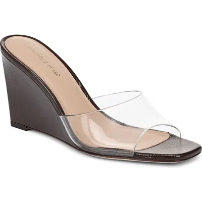 Veronica Beard Asha Wedge Sandal In Transparent