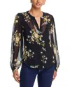 Veronica Beard Ashlynn Silk Blouse In Black