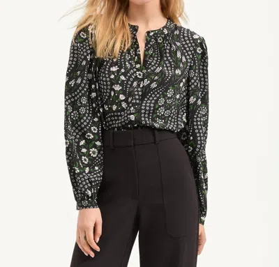 VERONICA BEARD ASHLYNN TOP IN BLACK MULTI