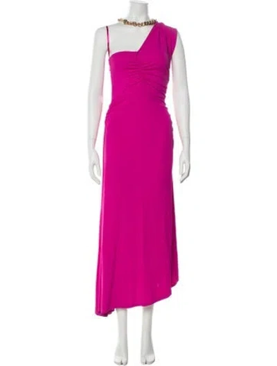 Pre-owned Veronica Beard Asymmetrical Long Dress In Pink