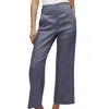 Veronica Beard Aubrie Linen Pant In Blue Melange In Multi