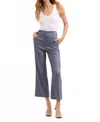 Veronica Beard Aubrie Linen Pant In Blue