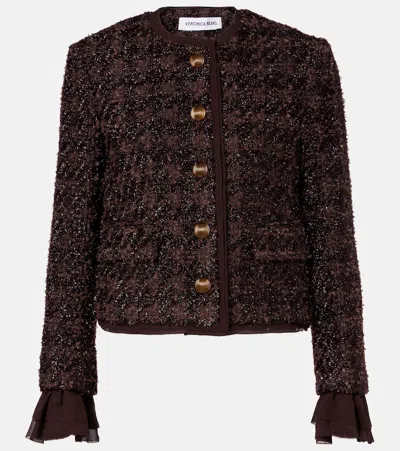 VERONICA BEARD AUDRINA METALLIC TWEED JACKET