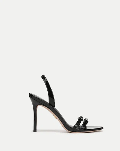 Veronica Beard Austin Belted Sandal In Black