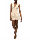 Veronica Beard Avalina Vest In Ecru In Neutral